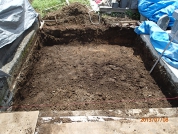 D.BOXを敷設する個所の掘削します